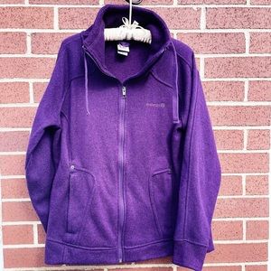 Avalanche Jacket Purple Thumb Hole Drawstring Full Zipper. Zipper pockets. XL